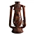 Antique Rustic Kerosene Lamp 3D model small image 1