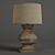 Title: Curved Wood Table Lamp 3D model small image 1