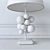 Modern Harlequin Console & Globo Table Lamp Set 3D model small image 3