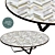 Caldas Tiles: Elegant Table Accent 3D model small image 1