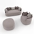 Plush Comfort: Fat Sofa & Armchair 3D model small image 2