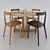 Elegant KIZASHI Dining Set 3D model small image 2