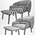 BoConcept Fusion Chair Set: Ergonomic Comfort & Stylish Design 3D model small image 2