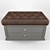 Versatile Hallway Banquette with Drawers 3D model small image 2