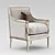 Elegant Minerva Bergere Armchair 3D model small image 1