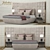 Luxury Italian Leather Bed 3D model small image 1