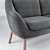 Oslo Marl Gray 2 Seater: Stylish and Comfortable 3D model small image 2