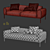 Elegant Bon Sofa: Modern Comfort 3D model small image 3