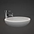 Graceful Washbasin: A Design Sensation 3D model small image 2