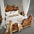 Country Charm Bed 3D model small image 2