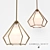 Elegant Harlow Pendant Illumination 3D model small image 1