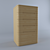 Contemporary Nightstand 3D model small image 1