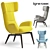 Modern French Design: Ligne Roset @-Chair 3D model small image 1