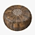 Exquisite Moroccan Leather Pouf 3D model small image 1