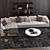 Modern Minotti Set for Stylish Living 3D model small image 2