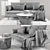 Stylish SÖDERHAMN Sofa Set 3D model small image 3