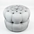 Elegant Round Ottoman 831: Plush Padding & Stylish Design 3D model small image 3