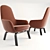 Modern Comfort: Era Lounge Chair 3D model small image 2