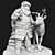 Santa's Ceramic Statue 3D model small image 3