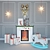 Festive Fireplace Gift Arrangement 3D model small image 1