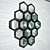 HexBlack Metal Mirror 3D model small image 1