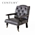 Luxury Leather Lowell Chair 3D model small image 1