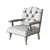 Luxury Leather Lowell Chair 3D model small image 2