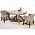 Elegant Dining Set: Tivoli & Venus 3D model small image 1