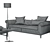 Natuzzi Poliziano Sofa - Elegant Comfort for Your Living Space 3D model small image 3