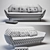 Modern Elegance: Favn Sofa by Fritz Hansen 3D model small image 3