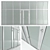 Title: NAYADA Glass Fireproof Doors & Partitions 3D model small image 1