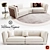 Elegant Vittoria Frigerio Durini Sofa 3D model small image 1