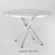 Garda Decor Round Dining Table 3D model small image 1