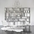 Modern Italian Decor Set: B&B Italia 3D model small image 3