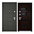 EnterDoor Siti-C: Secure Metal Entrance Door 3D model small image 3