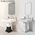 Elegant Saint Germain Bathroom Collection 3D model small image 2