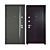 Modern Venge Entrance Door: EnterDoor KvadroLine 3D model small image 3