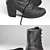 Sleek Leather Diesel Women's Boots 3D model small image 2