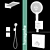 Hansgrohe Shower System Set: Rainmaker, Raindance, ShowerSelect 3D model small image 2