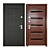 Maestro Entry Metal Door: Top-Quality Security & Style 3D model small image 3