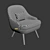 Walter Knoll Armchair: Comfortable, Stylish, and Versatile 3D model small image 2