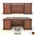 Provasi Chippendale Writing Desk - Elegant Mahogany Design 3D model small image 1