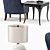 Elegant Rachael Chair | Elephant Porcelain Lamp | Flirt End Table 3D model small image 2