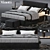Minotti Bed: Elegant and Stylish 3D model small image 1