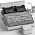 Minotti Bed: Elegant and Stylish 3D model small image 3