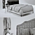 Elegant RH Lorraine Caned Bed 3D model small image 3