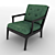 Elegant Bergere Chair: Stylish Comfort 3D model small image 2