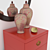 Misier ACT29-2 Bedside Cabinet Kit 3D model small image 2