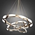 Elegant LED Circle Chandelier 3D model small image 1