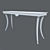 Elegant Ivory-Legged Table 3D model small image 3